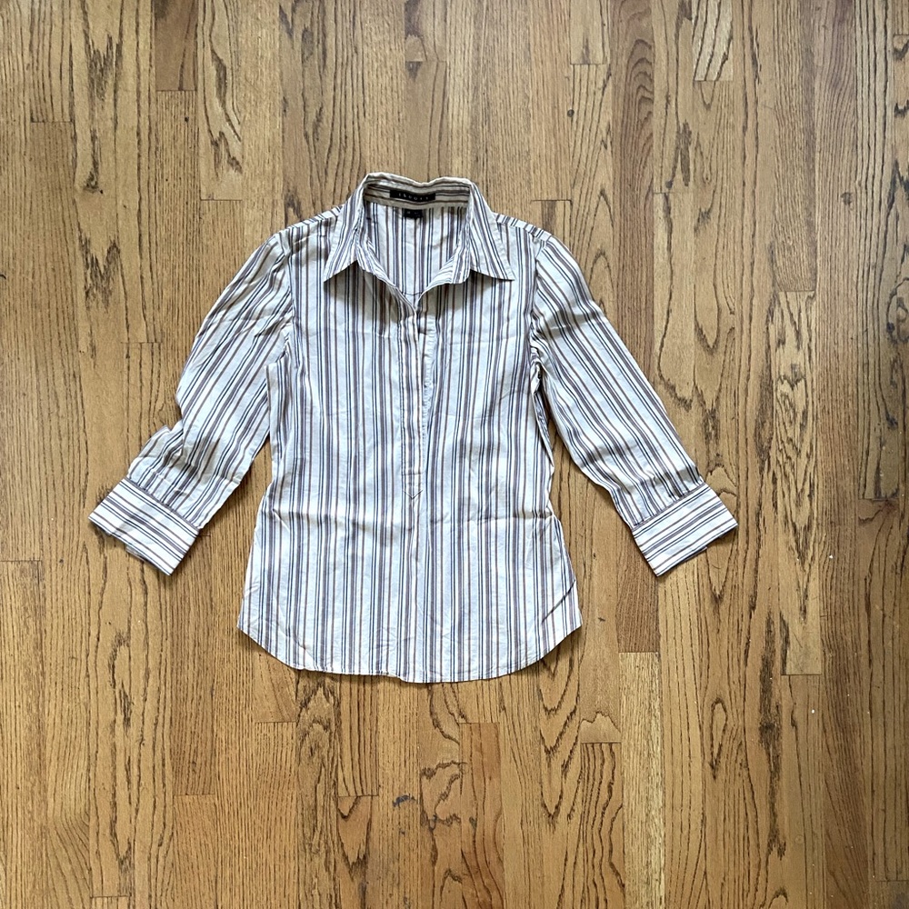 NWOT Theory Popover Shirt “Carla” Size M